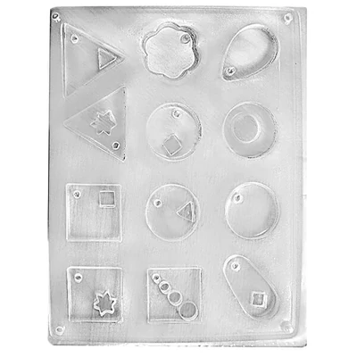 Matriță pentru bijuterii - Ajurat geometric, 12 modele