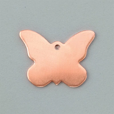 Bază pandativ email din cupru- fluture, 25x20 mm