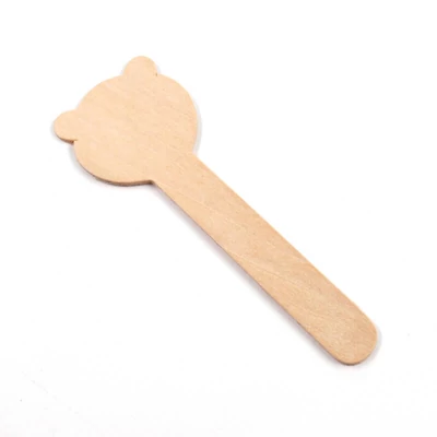 Figurine în formă de lemn - cap, ursuleț