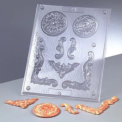Matriță - ornament, 7 părți, 2-10 cm