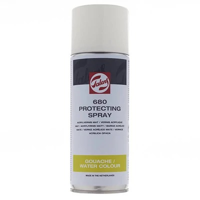 Talens 680 lac spray, lac protector pentru guașă și acuarelă - 400 ml