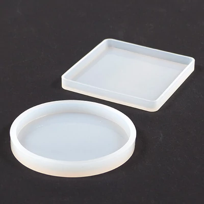 Formă din silicon pentru rășină sintetică - șaibă plată, rotundă