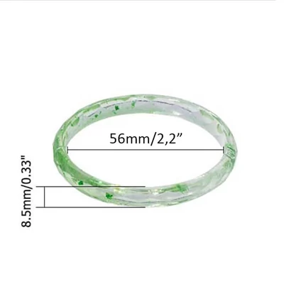 Formă din silicon pentru rășină sintetică- brățară, fațetată, 56 mm, îngustă