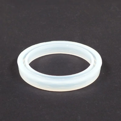 Formă din silicon pentru rășină sintetică- brățară, fațetată, 56 mm, îngustă