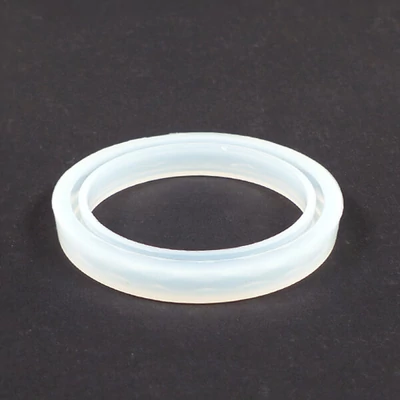 Formă din silicon pentru rășină sintetică- brățară, fațetată, 62 mm, îngustă