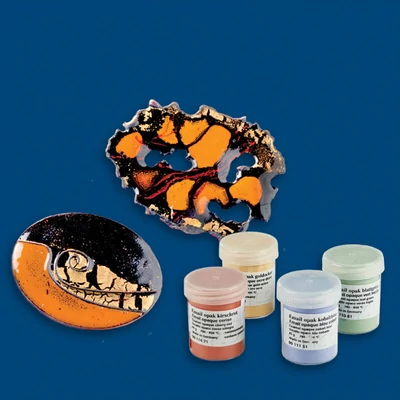 Pulbere cloisonne pulbere de email, 45 g - albastru mediu transparent