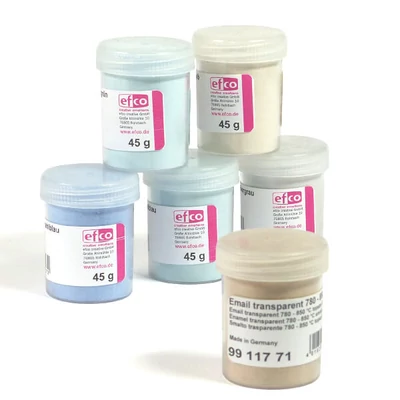 Pulbere cloisonne pulbere de email, 45 g - in diverse culori transparente