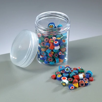 Piese de sticla Millefiori - 4-6 mm, 40 g
