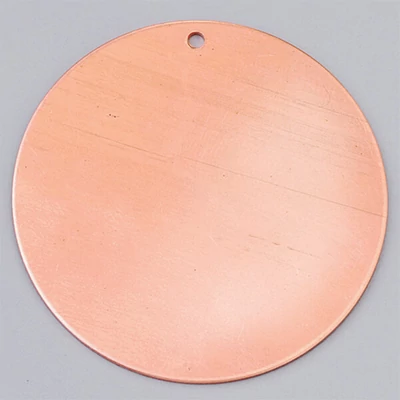 Baza din cupru rosu email email - rotundă, 42 mm