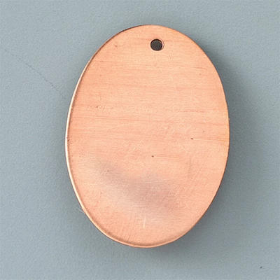 Baza din cupru rosu email email - oval, 33x24 mm