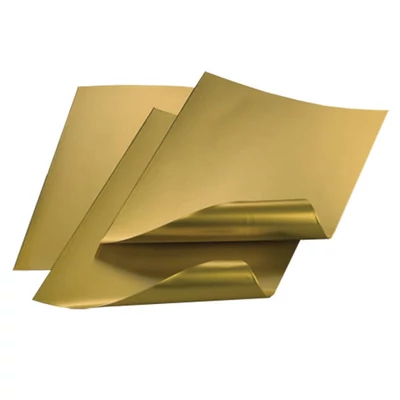 Folie de aluminiu, 0,07 mm, 3 bucăți - auriu