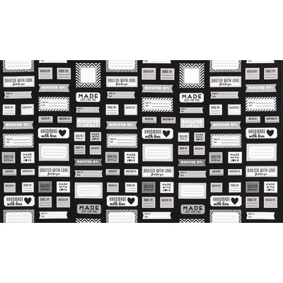 Promoție!Material Patchwork - Robert Kaufman - Made For You AAK-15817-2 Black Panel, 60cm