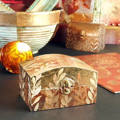 Folie fum Manetti, 16x16 cm, 100 coli - C2.5, auriu
