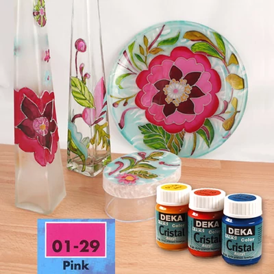 Vopsea sticlă Deka Color Cristal 25 ml - 29 roz