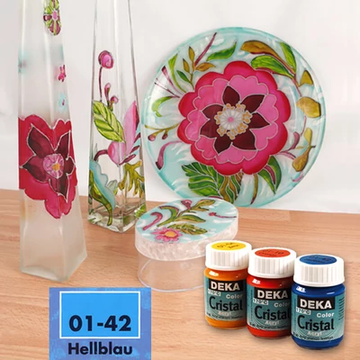 Vopsea sticlă Deka Color Cristal 25 ml - 42 albastru deschis