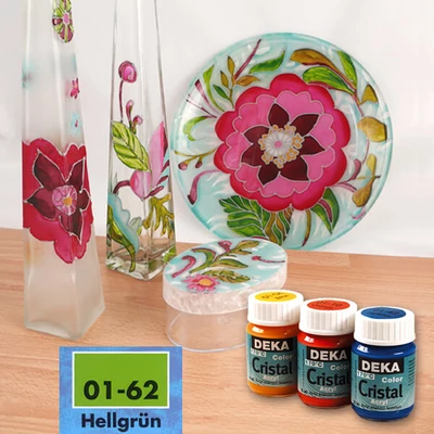 Vopsea sticlă Deka Color Cristal 25 ml - 62 verde deschis