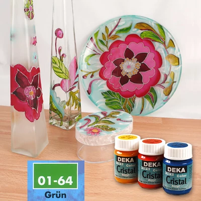 Vopsea sticlă Deka Color Cristal 25 ml - 64 verde