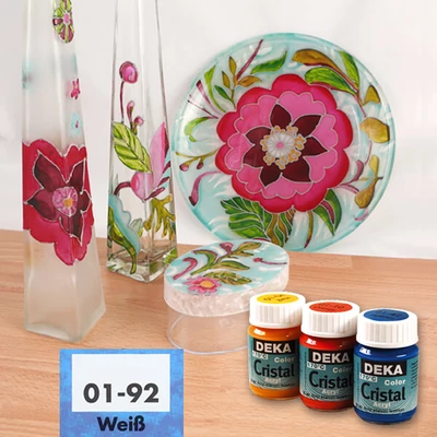 Vopsea sticlă Deka Color Cristal 25 ml - 92 alb