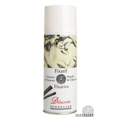 Sennelier Delacroix spray fixativ pentru cărbune și grafit, 400 ml