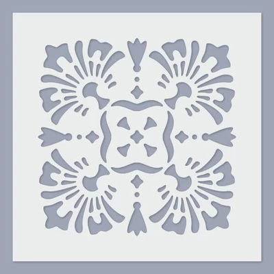 Șablon, 24,5x24,5 cm - Model de faianță 2