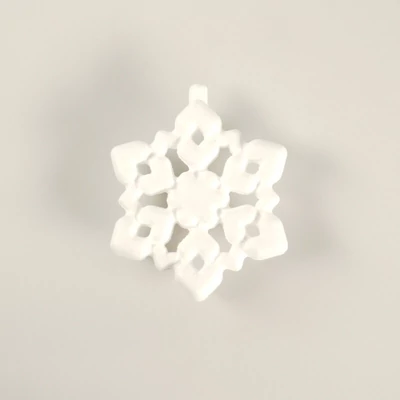 Figurină Hungarocell (styrofoam), fulg de nea - 8 cm