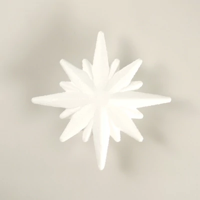 Figurină Hungarocell (styrofoam), stea, 16 ramuri - 10 cm, decorativă
