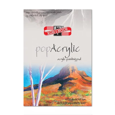 Bloc pentru pictură acrilică KOH-I-NOOR Pop Acrilic, 400 g, A3, KOH9920