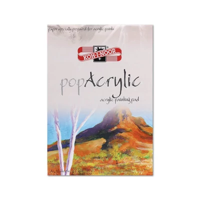 Bloc pentru pictură acrilică KOH-I-NOOR Pop Acrilic, 400 g, A4, KOH9920