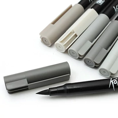 Sakura Koi Brush Pen marker tip pensulă  în set  - 6 buc, Urban