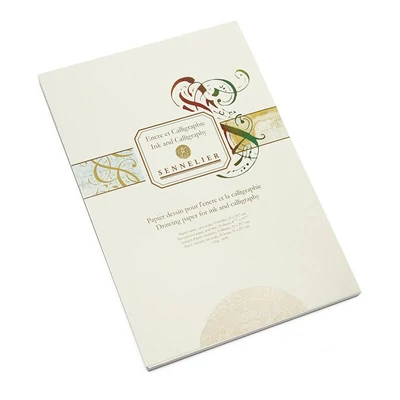 Cerneală Sennelier și bloc de desen caligrafic, 125 g - A4