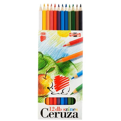 KOH-I-NOOR, Set creioane colorate Arici, 12 buc, hexagonal