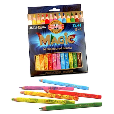 KOH-I-NOOR Magic Set creioane magice 3408, 12+1 buc