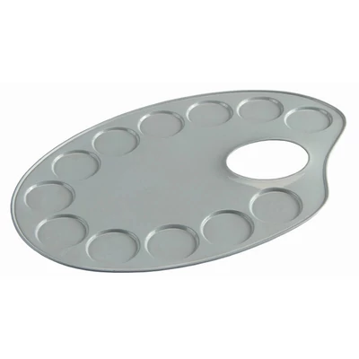 Paletă de pictură  metal Talens - 12,6x18,5 cm, ovala