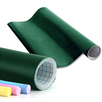 Folie tablă, autoadezivă, 45 cm lățime, 1,5 m - verde, se poate scrie cu cretă
