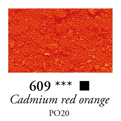 Pigment Sennelier - 609, cadmium red orange, 110 g
