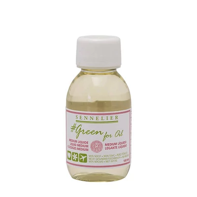 Sennelier Green for oil soluție pictură (prietenos cu mediul) - 100 ml