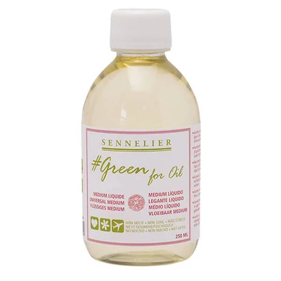 Sennelier Green for oil soluție pictură (prietenos cu  mediul) - 250 ml