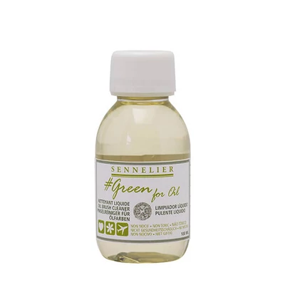 Sennelier Green for oil (prietenos cu mediul) lichid de curățat pensule - 100 ml