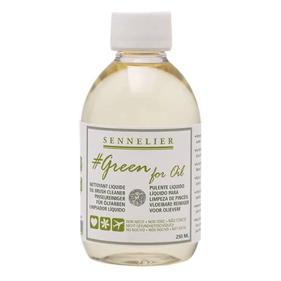 Sennelier Green for oil(prietenos cu mediul) lichid de curățat pensule - 250 ml