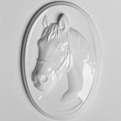 Matriță   plastic pentru HobbyArtist - imagine cap de cal, oval