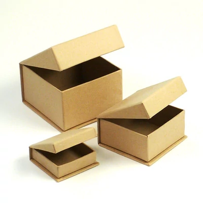Set cutie hârtie mache  - bijuterie, 3 buc
