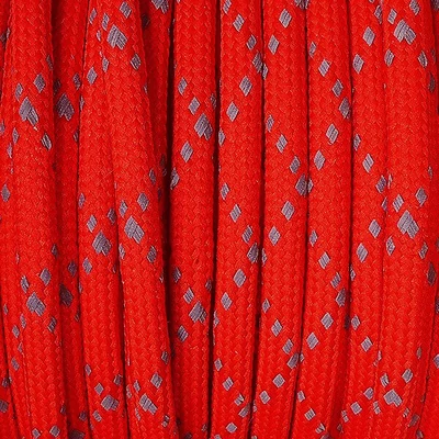 Paracord 550, în metri, 4 mm - reflectorizant - roșu