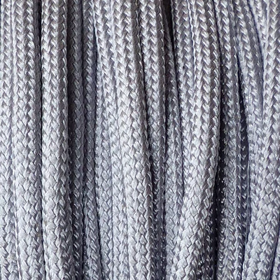 Paracord 550, în metri, 4 mm - argintiu