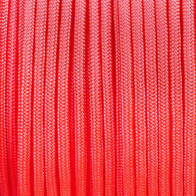 Paracord 350, în metri, 3 mm, sintetic - roz strălucitor