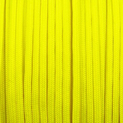 Paracord 350, în metri, 3 mm, sintetic - galben fluor