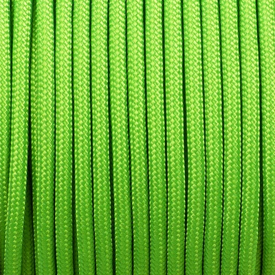 Paracord 350, în metri, 3 mm, sintetic - verde fluor