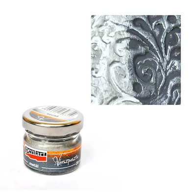 Pastă de ceară metalică Pentart, 20 ml - argintiu