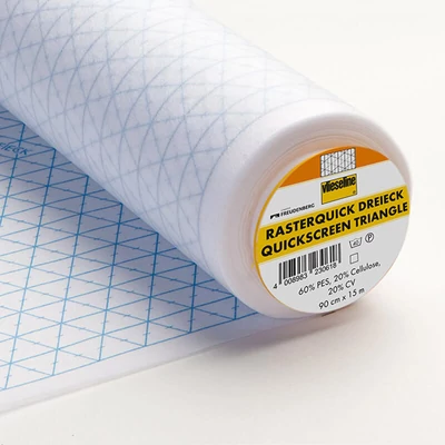 Vlieseline Rasterquick Dreieck 53256621 - cusut pe hârtie, 90 cm lățime