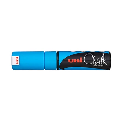 Marker cretă, 8 mm - albastru deschis