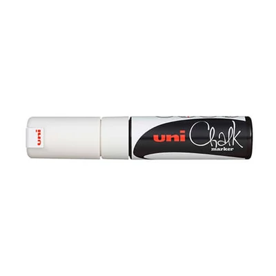 Marker cretă, 8 mm - alb